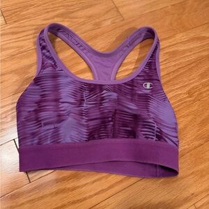 Champion racer back sports bra, pink purple